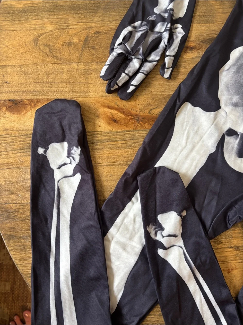 Kids Skeleton Stretch Body-con One Piece Halloween Costume